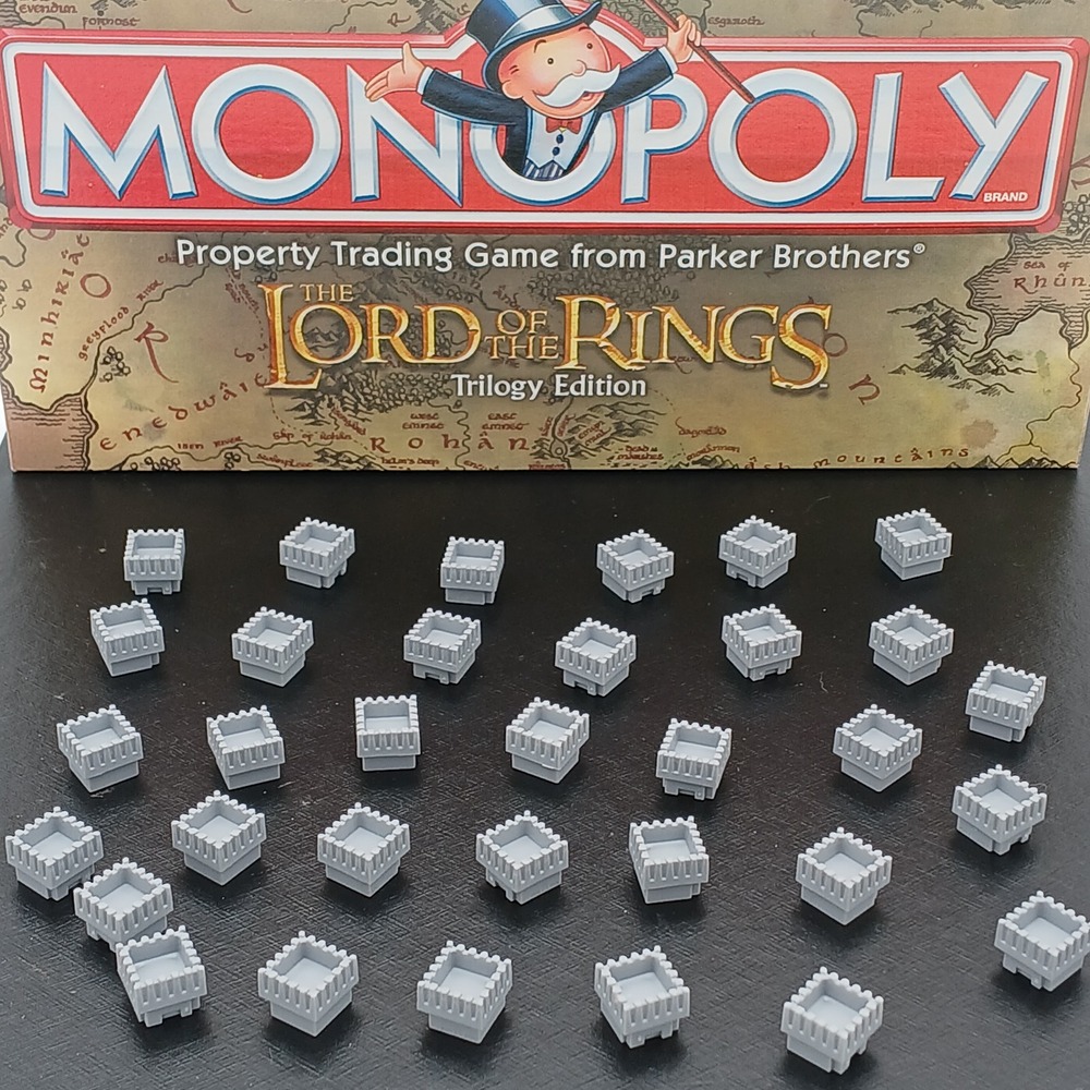 Monopoly Lord of The Rings Replacement 33 STRONGHOLDS Trilogy Edition Parts 2003